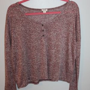 NWOT Long sleeved Maroon Top